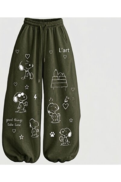 DENİKK TREND ÖZEL TASARIM OVERSIZE BEL PAÇA LASTİKLİ AYARLANABİLİR 3 İPLİK PA...