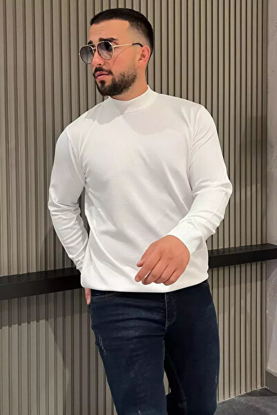 TOZLU Pulover pentru bărbați Half Fisherman Knitwear
