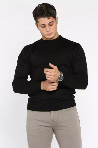 TOZLU Pulover pentru bărbați, cu decolteu rotund, cu model