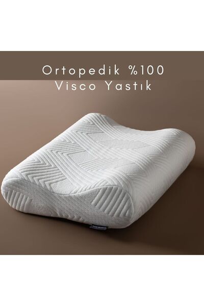 Genel Markalar Ortopedik Visco Yastık, Çift Taraflı Boyun Destekli Visco Yast...