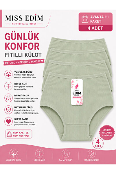 MİSS EDİM Yeşil Fitilli İç Çamaşırı Külot
