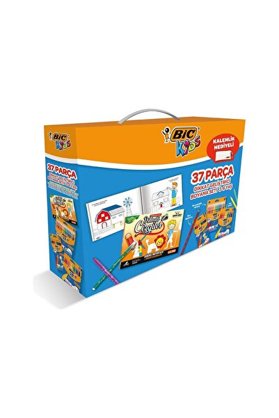 Bic 37 piece attention development coloring set (with pencil case gift)