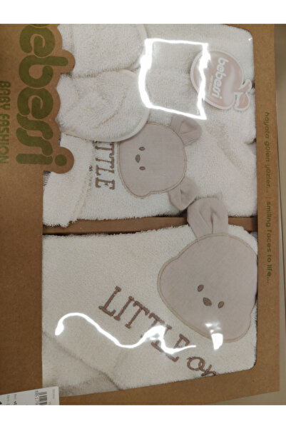 Mini Cotton Boxed Bathrobe Set Little Bear