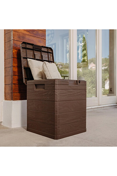 Multi Box Woody’s 90 Litre Bahçe Balkon Depolama Sandığı Kilitlenebilir Düzenleyici