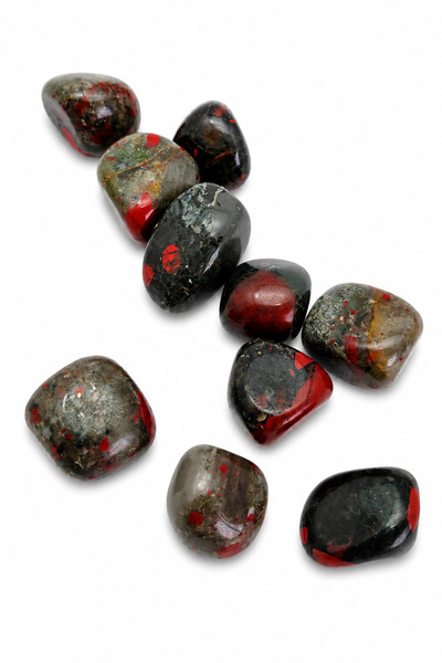 taru pasaj Kan Taşı Doğal Taş Tamburlanmış Heliotrop Bloodstone Dekoratif Şif...
