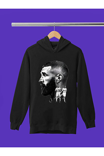 MAGORS KARIM BENZEMA ŠTAMPANA DEČJA MAJICA SA KAPULJAČOM OD MEKANE TEKSTURE K...