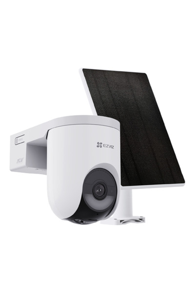 EZVIZ Cameră IP Wi-Fi6 PT + panou solar de 5W, 8MP, baterie de 5.200 mAh, aud...