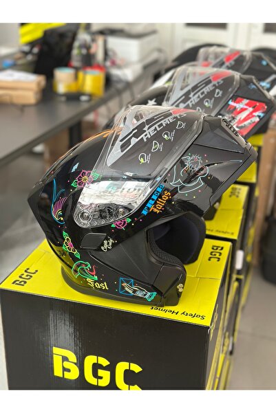 RS2 Çene Açılır Motosiklet Kaskı - Güneş Gözlüklü ve Çelik Mekanizmalı Ece 22...