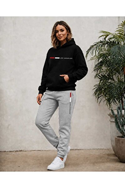 Gutsy Hooded Sweatshirt Set 2-Piece Set with Hood for Women and Men Unisex Sp...