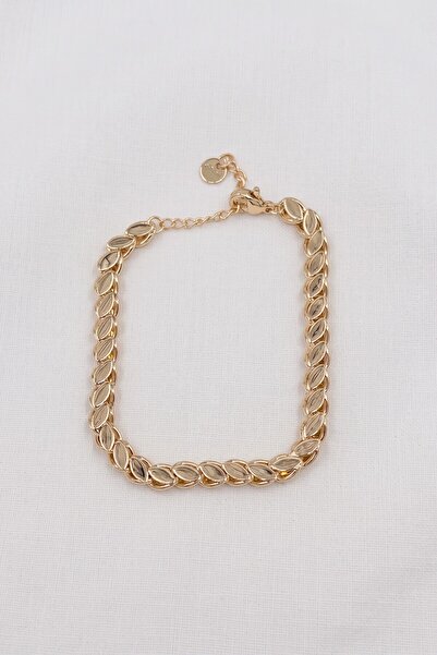 özgül takı ve tasarım Arpa Model Gold Color Stainless Steel Women's Bracelet