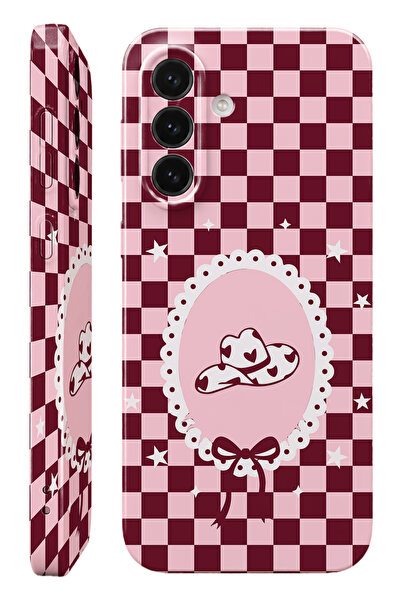 WANNA PROTECT Samsung A57 Pembe Cowboy Protect Slim Parlak Tam Kaplayan Baskı...