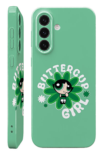 WANNA PROTECT Samsung A57 Butter Cup Girl Protect Slim Parlak Tam Kaplayan Ba...