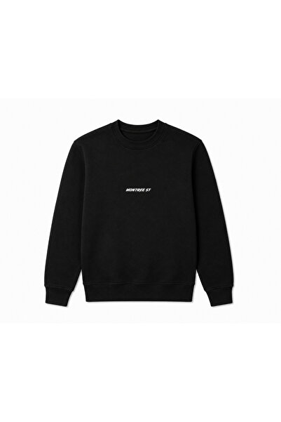 MONTREE Unisex 3 Thread Threaded 100% Cotton Regular Hoodless Basic Sweatshirt