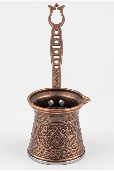 Mijja 100 ml Traditional Embossed Cast Iron Coffee Pot Induction Compatible 1...