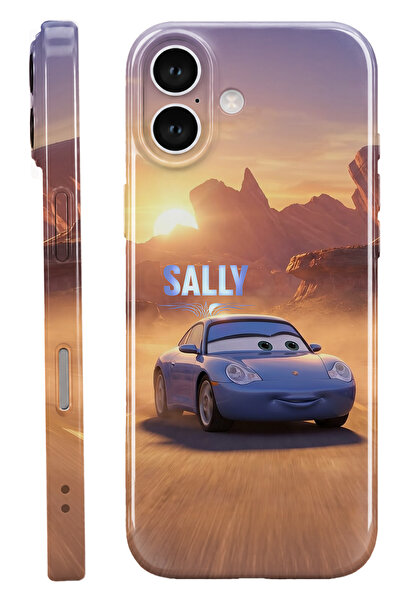 WANNA PROTECT iPhone 17 Sally Protect Slim Parlak Tam Kaplayan Baskı Kamera K...