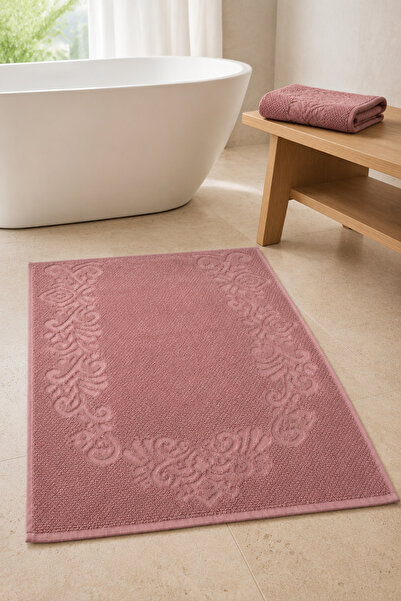 Valmia Home 100% Cotton Jacquard Foot Towel Set of 2 50X70 cm