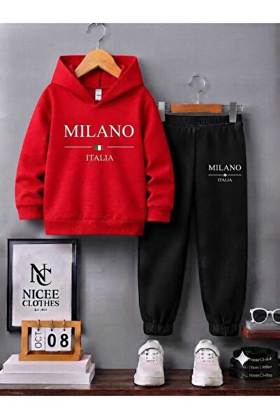 Leto Lykia ΠΑΙΔΙΚΗ ΦΟΡΜΑ UNISEX (ΛΕΥΚΗ ΣΤΑΜΠΑ ΜΙΛΑΝΟ ΜΕ ΣΗΜΑΙΑ ΙΤΑΛΙΑΣ, ΧΕΙΜΕ...