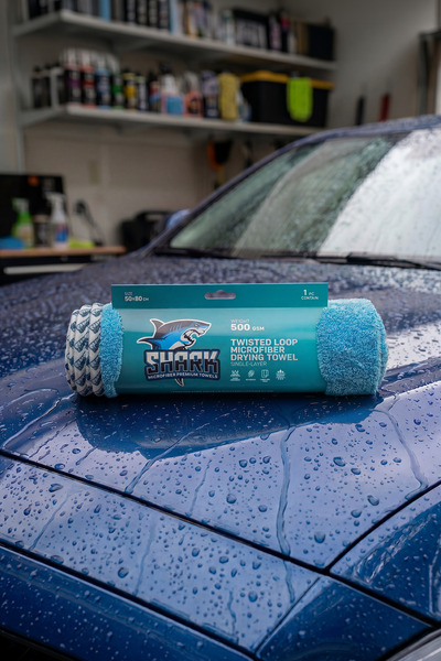 Shark Mikrofiber Yüksek Su Emici Özellikli Mikrofiber Araç Kurulama Havlusu-Ç...