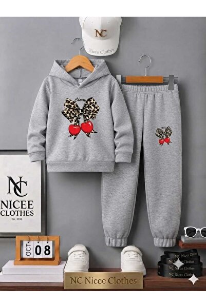 NC Nicee Clothes SET DE TRENING PENTRU COPII UNISEX (NOU, CU IMPRIMEU LEOPARD...