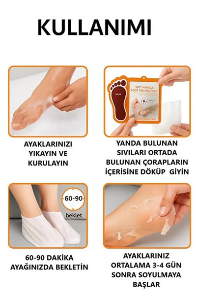 TBYSHOP Foot Peeling Socks Exfoliating Foot Socks Peeling Mask