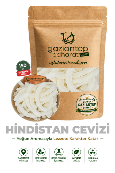 Gaziantep Baharat Hindistan Cevizi Kurusu 150gr