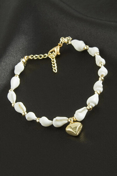 Generic Brand Heart Seashell Bracelet