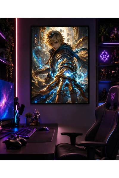 Miutic Print Studio Tablou Gaming League of Legends – Ezreal, Exploratorul Ma...