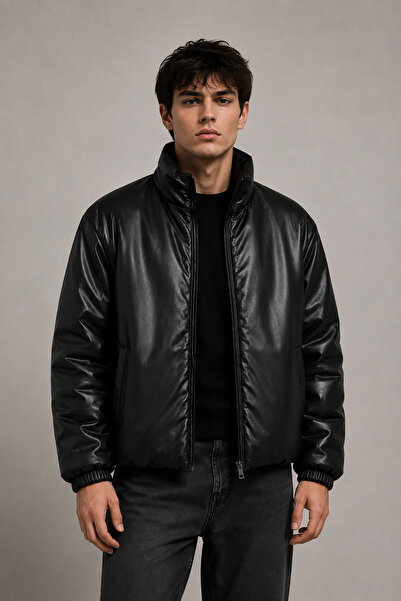 Montivo New Now Oversize Men's Viral Leather Jacket Timeless Design Street Style