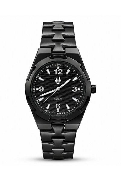 WATCHOFROYAL Novent Black Steel Wristwatch