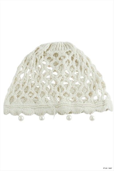 ZERO LAND Ilkestor Women's Summer Braided Pearl Mesh Bohemian Bonnet Headgear...