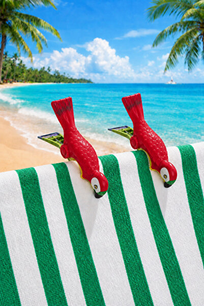 Boldy 2-Pack Parrot Sunbed Pegs - Beach Pegs - Carpet Pegs - Towel Fixers - T...
