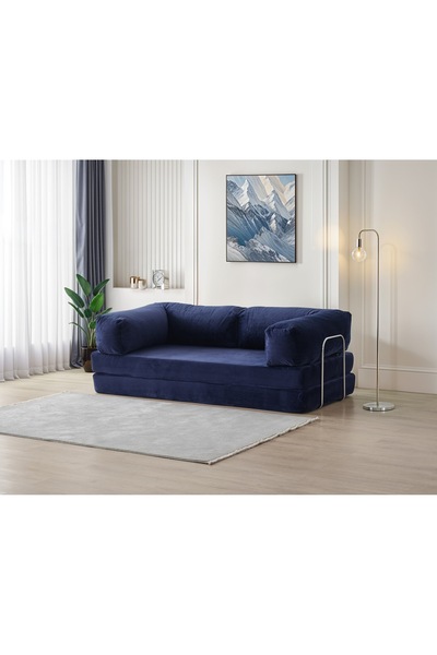 Fitilli Kadife Kanepe 22 DNS Çökmez Orjinal Sünger Yıkanabilir Kılıf 100X200 cm