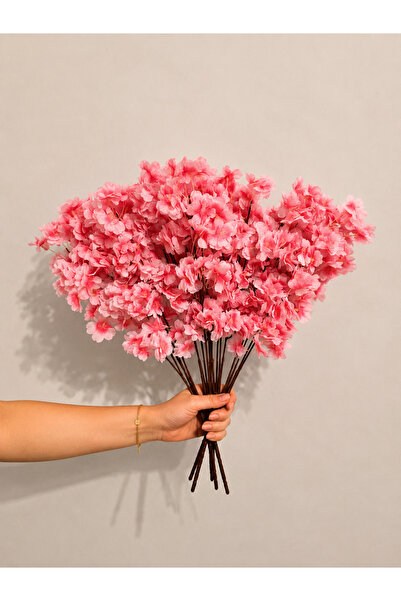 Beitna Helw Set of 4 High-Density Artificial Cherry Blossom Bunches — Pink