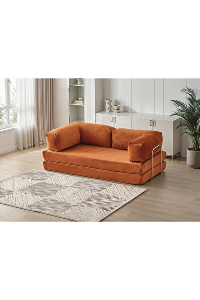 Fitilli Kadife Kanepe 22 DNS Çökmez Orjinal Sünger Yıkanabilir Kılıf 100X200 cm