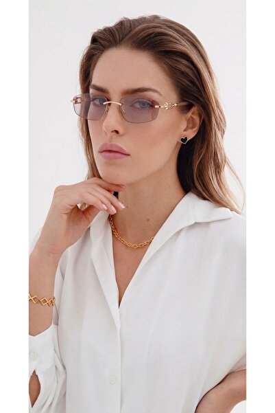 Y-LONDON EXCLUSİVE Verna Women's Sunglasses Uv400 Protection New Season Nude ...