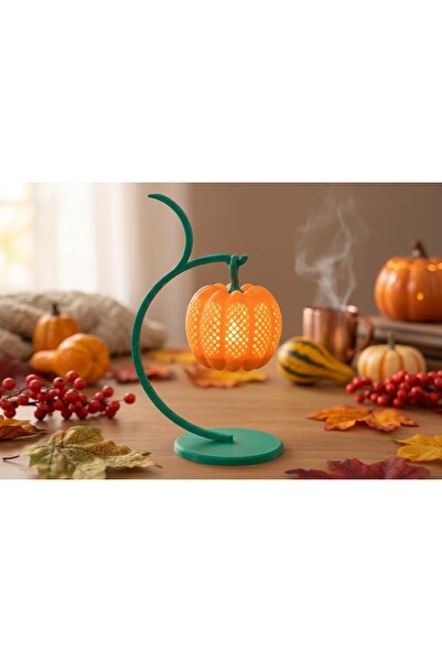 Genel Markalar Balkabağı gece lambası - Dekoratif masa lambası (Tealight mum ...