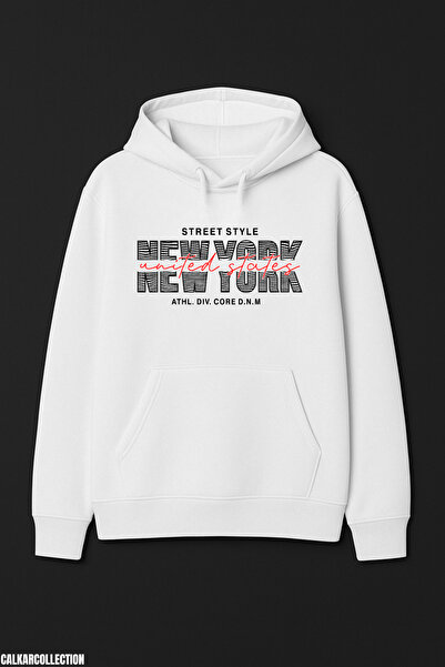 CALKARCOLLECTION New York Street Unisex Hooded Sweatshirt (Hoodie)
