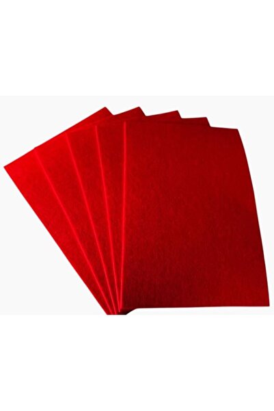 feltland Fetru rigid 2mm, set 5 coli A4/20*30cm, rosu