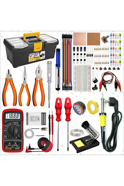 eğiteklab MESLEK LİSESİ ELEKTRİK ELEKTRONİK USTA 16 İNÇ TAKIM ÇANTASI (PRO)