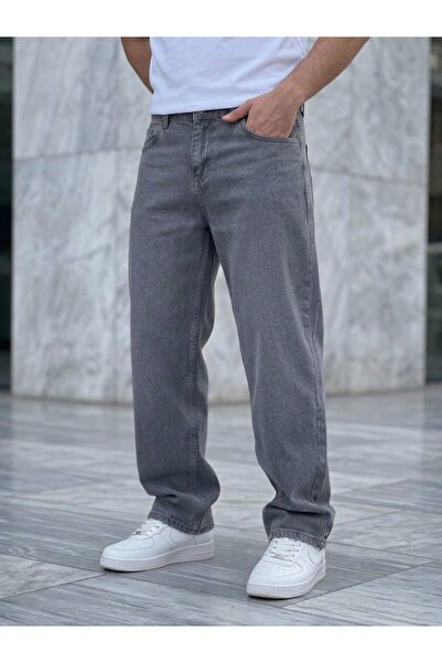 ElitWear Baggy Fit Likrasız Erkek Jeans Pantolon