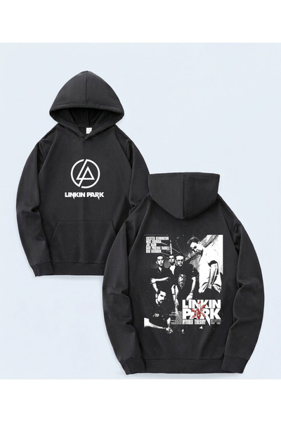 STİL-X New Season Linkin Park Printed Oversize Sweatshirt, 3-Yarn Soft Fabric