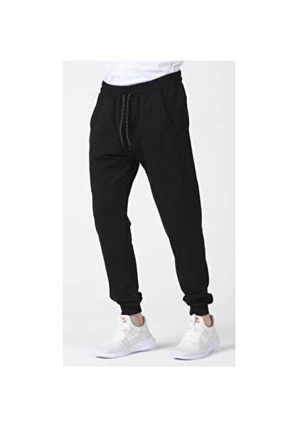 EYAX MODA Unisex Black Sweatpants