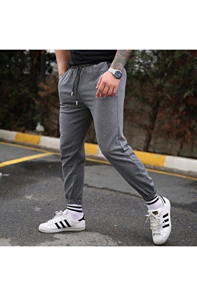 EYAX MODA Slim Fit Jogger Tracksuit Gray Slim Fit