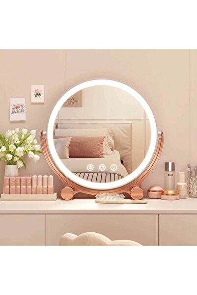 ARABIQO 10x9 Inch Lighted Vanity Mirror, 3-Color Dimmable LED Makeup Mirror w...