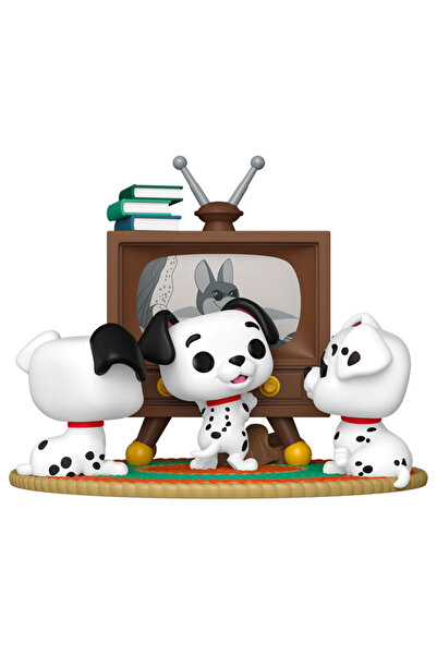 Funko POP figure Moment Disney 101 Dalmatas Rolly Patch & Lucky with TV