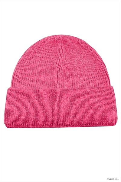 ZERO LAND Zngzrmll Colorful Knitwear (13211) Beanie Pink
