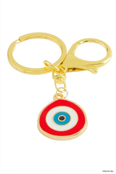 ZERO LAND Zngzrmll Nazar Calı Mineli Metal (10147) Keychain Red