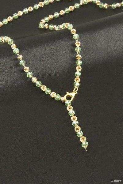 ZERO LAND Concepta Crystal Stone Y (233159) Necklace Green