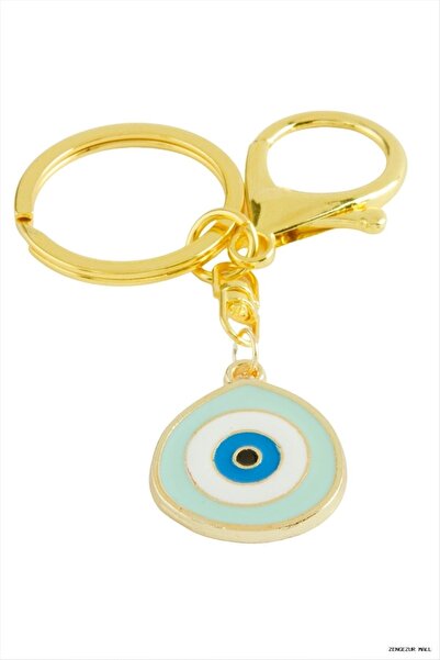ZERO LAND Zngzrmll Nazar Calı Enamel Metal Keychain (10140) Blue