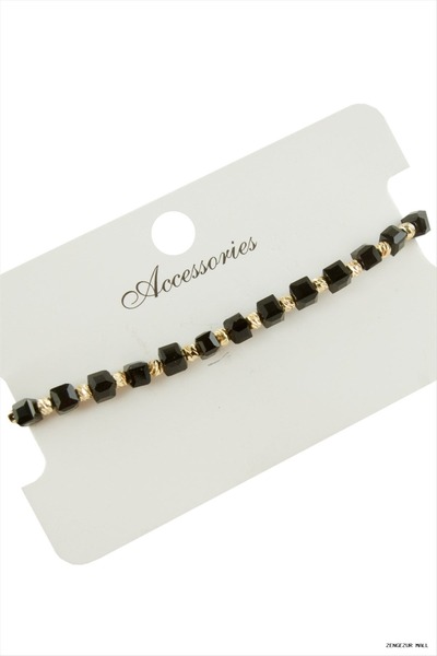 ZERO LAND Zngzrmll Cube Crystal (11456) Bracelet Black
